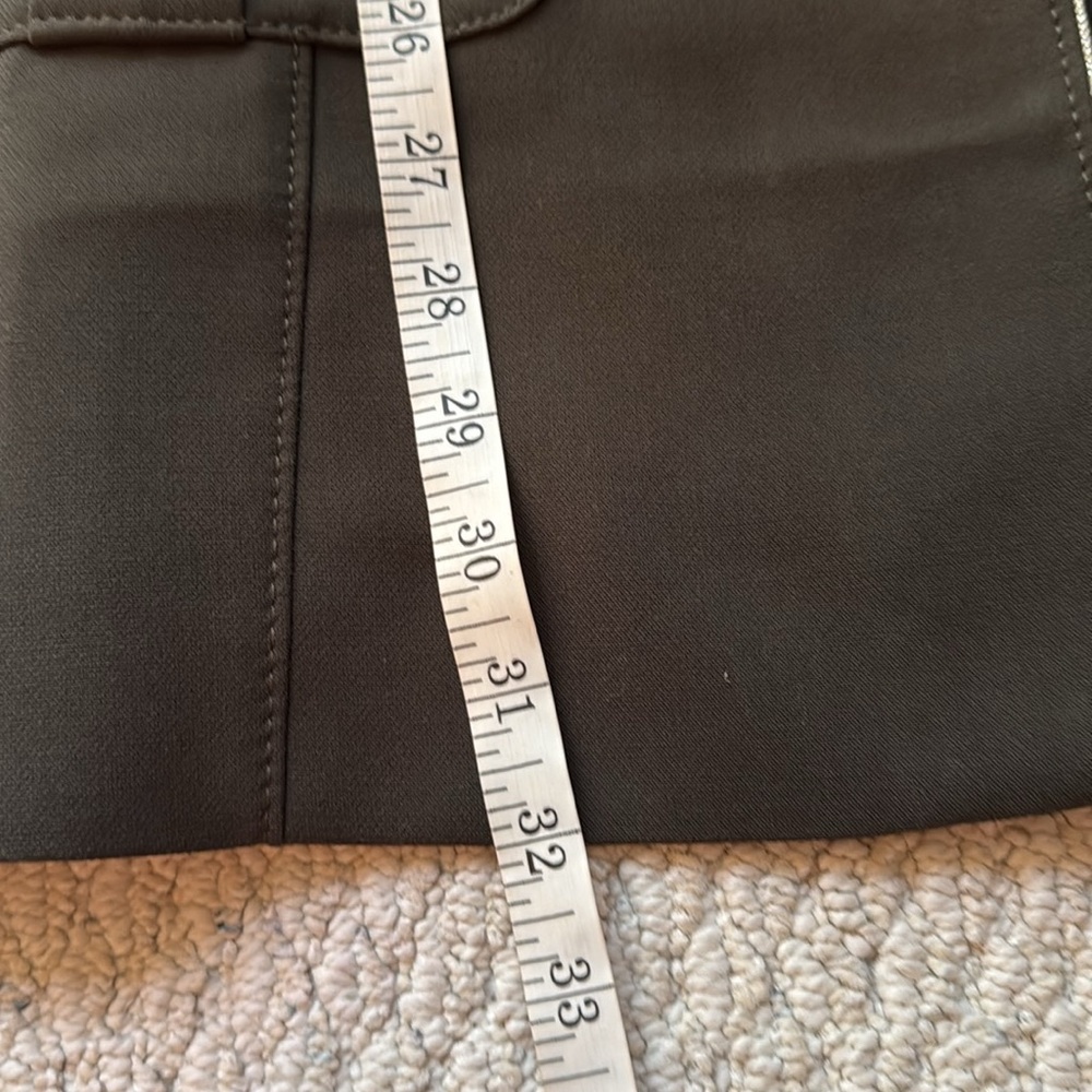 White House Black Market Olive Military Jacket with Metallic Gold Detailing - Picture 8 of 11